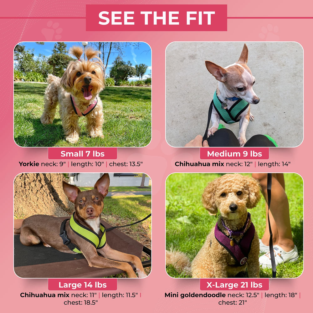 Gooby Comfort X dog harness showing the soft polyester mesh.