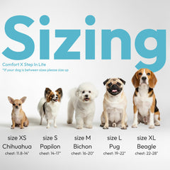 Gooby Comfort X Step-in Lite Harness showing its X-frame and deep V-neck.