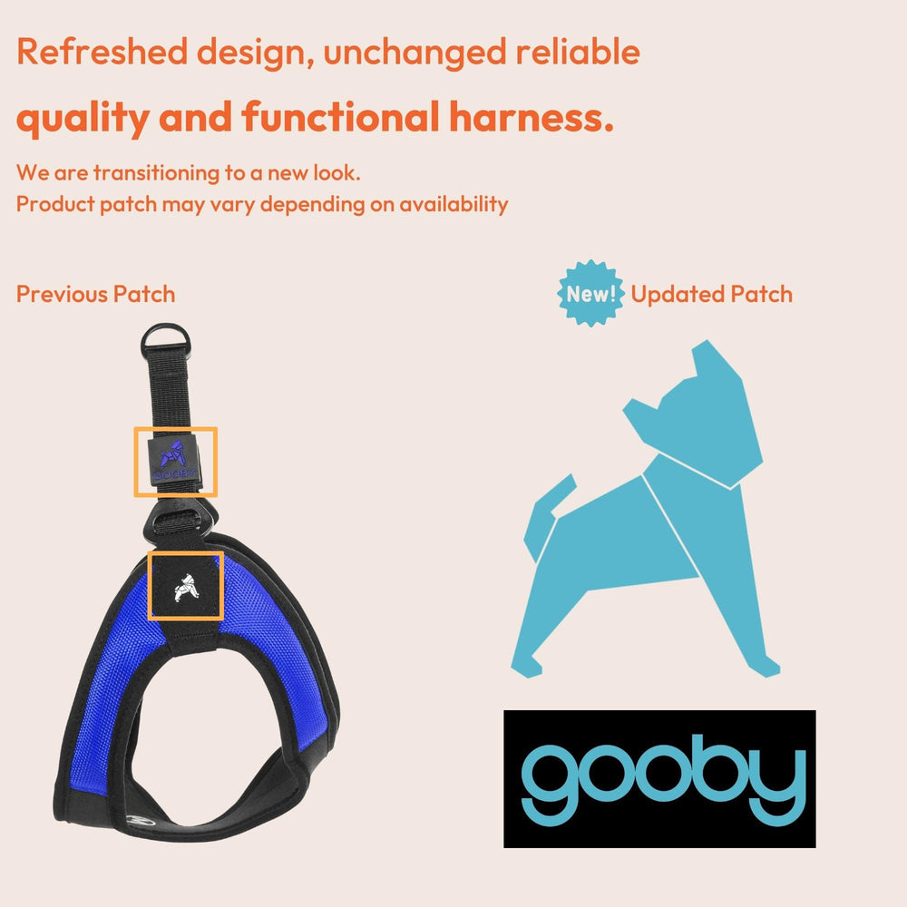 Gooby Easy Fit dog harness showing its back-focused escape-resistant design.