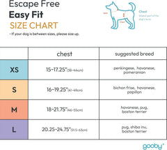 Gooby Easy Fit dog harness showing the opening for its step-in fit.