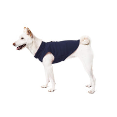 Gooby Fleece Dog Vest in its lavender color.