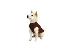 Gooby Stretch Fleece Vest dog sweater fleece fabric shown in close detail.