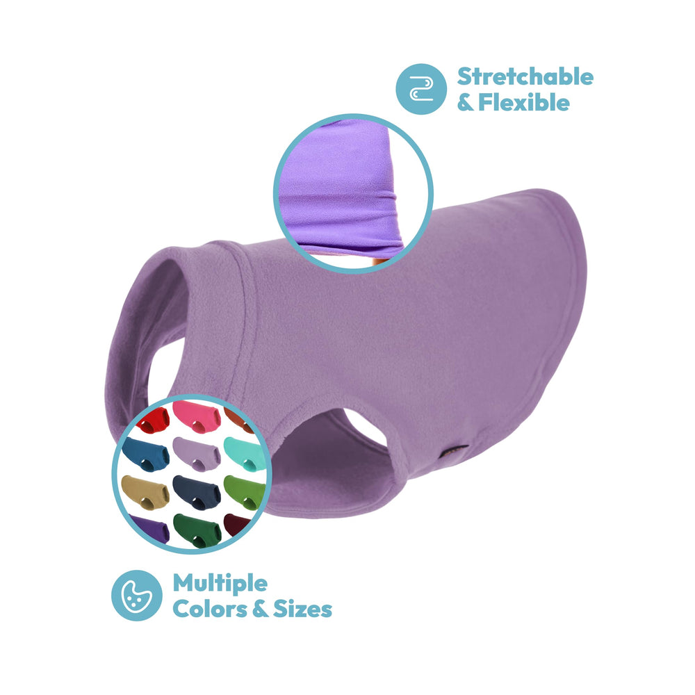 Gooby Stretch Fleece Vest shown from a side angle.