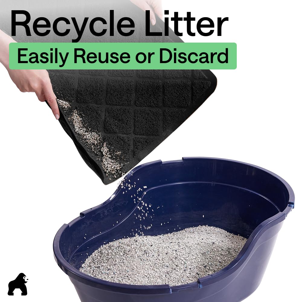 GORILLA GRIP Cat Litter Mat showing its surface designed to collect tracked litter.