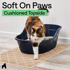 GORILLA GRIP Cat Litter Mat showing its soft surface for cat paws.