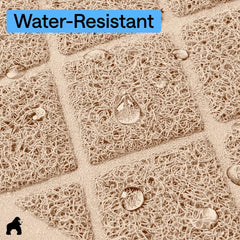 GORILLA GRIP Cat Litter Mat illustrating its water-resistant surface.