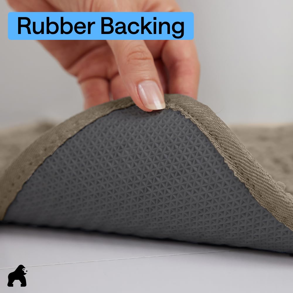GORILLA GRIP SoakSTOPPER indoor door mat ready to catch dirt from boots.