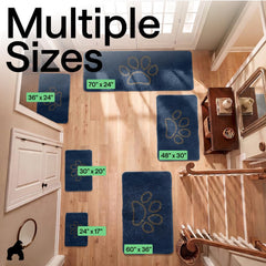 GORILLA GRIP SOAKSTOPPER dog door mat with a close view of its chenille pile.