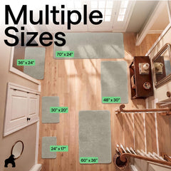 GORILLA GRIP SoakSTOPPER indoor door mat shown close up to highlight its chenille pile.