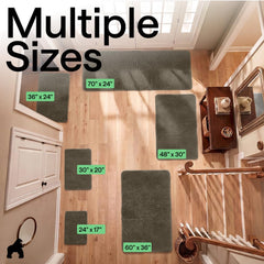 GORILLA GRIP SoakSTOPPER indoor door mat with its dense chenille pile in close-up.