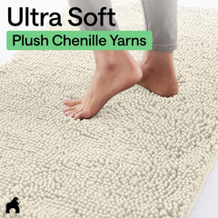 GORILLA GRIP SoakSTOPPER indoor door mat shown in an entryway setting.