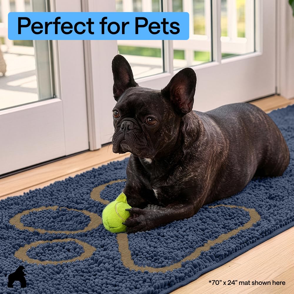 GORILLA GRIP SOAKSTOPPER dog door mat with its OEKO-TEX Standard 100 certification.