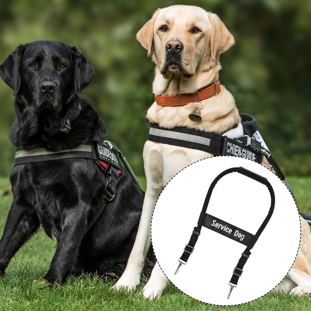 Gosknor service dog vest artificial-leather surface shown in detail.