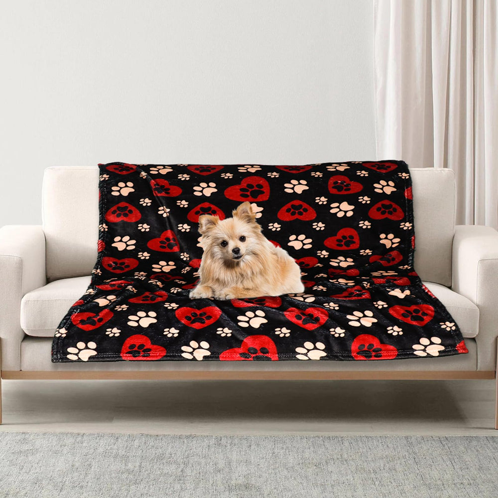 Gowyeg Dog Blanket arranged on a dog bed as a warm resting layer.