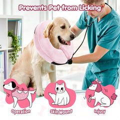Grand Line inflatable dog collar shown in side profile.