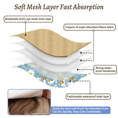 Grecle male dog belly band close-up showing its absorbent inner layers.