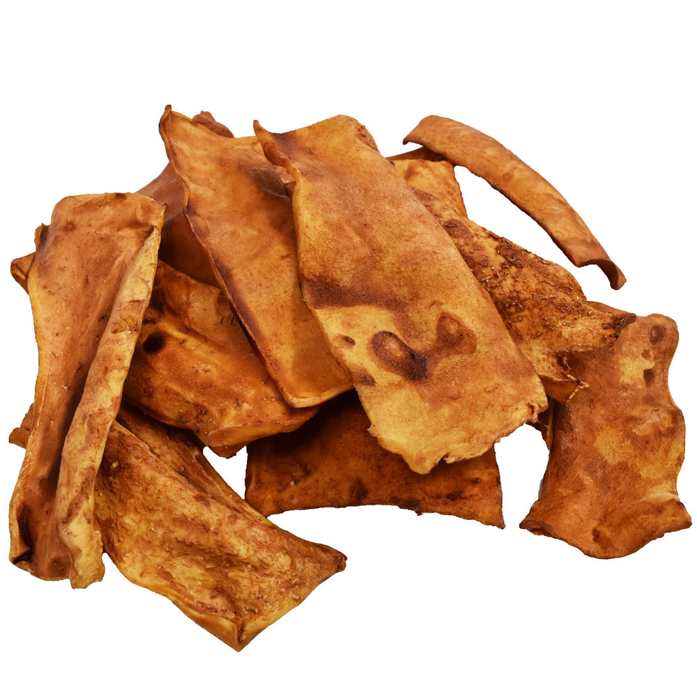 The back of the GreenCow Rawhide Chips bag.