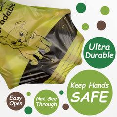 GREENER WALKER dog waste bag close-up showing the extra-thick material.