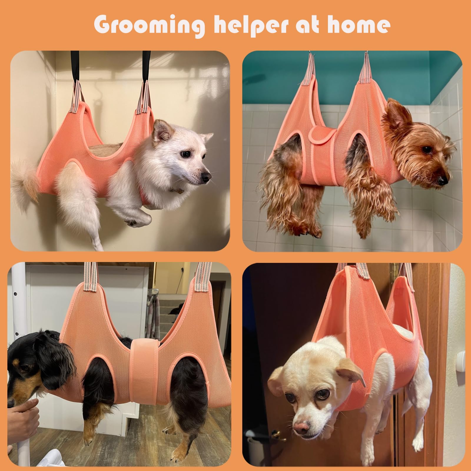 Guzekier dog grooming hammock kit showing the safety-stop nail clipper.
