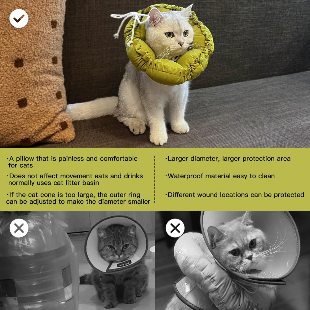 H HIDREAM cat cone shown as a soft pillow.