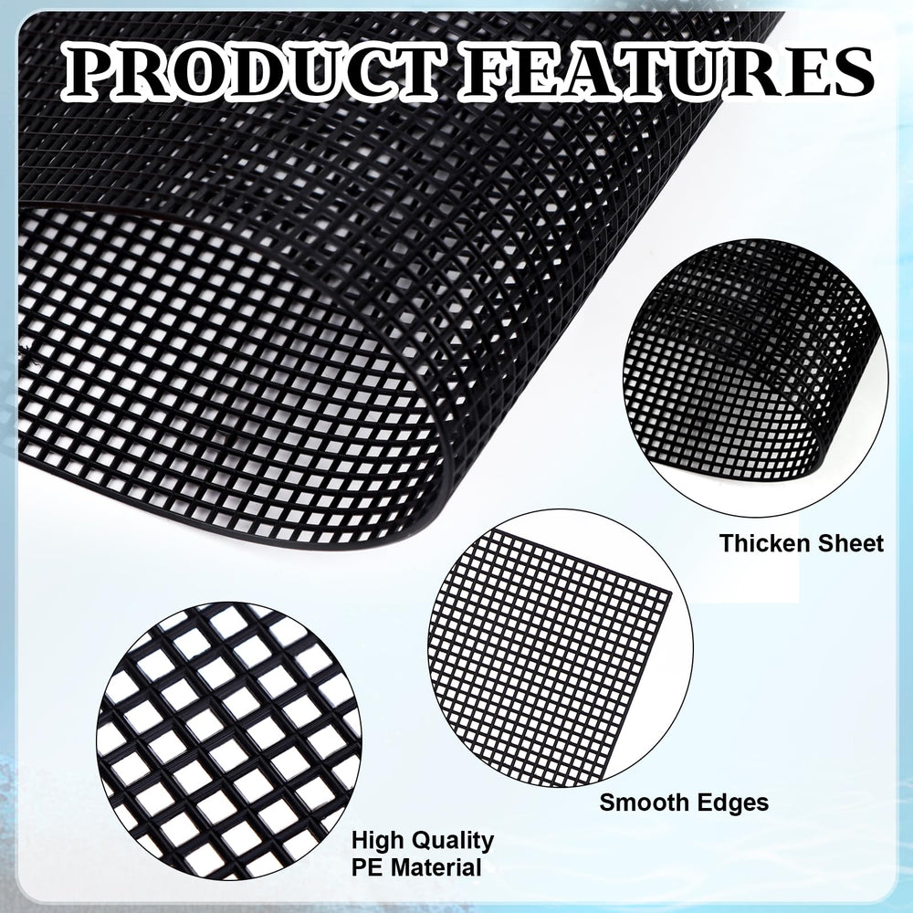 Haiabei aquarium mesh divider bars shown separately from the mesh sheets.