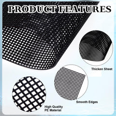 Haiabei aquarium mesh divider bars shown separately from the mesh sheets.