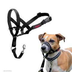 Halti Headcollar Size 1 in black shown from the front.