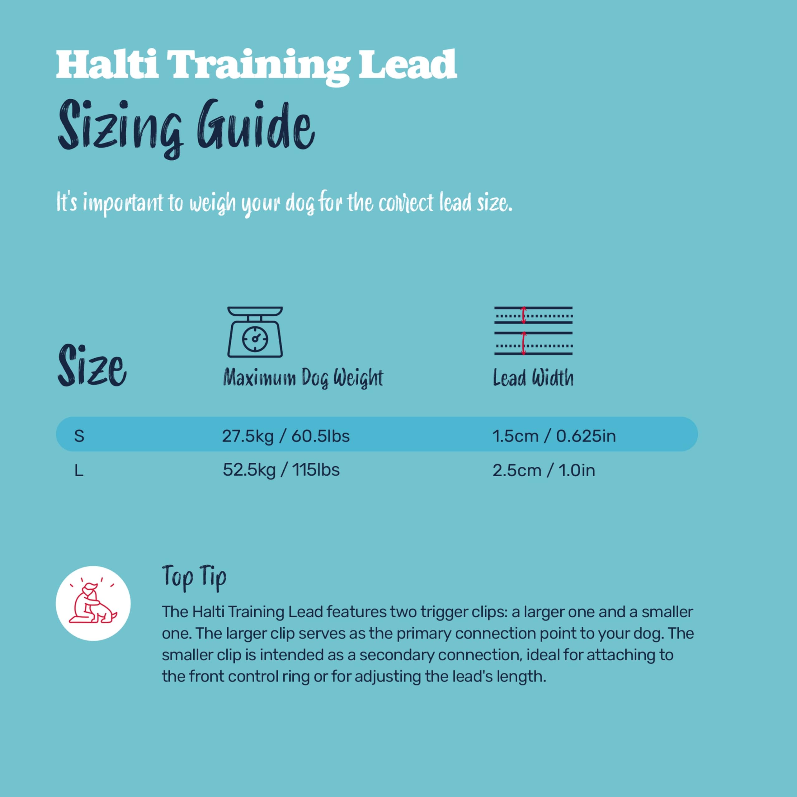 Halti Training Dog Leash shown in a hands-free use arrangement.
