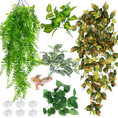 Hamiledyi reptile plants shown together as a five-piece foliage set.