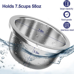 handrong Bamboo Raised Dog Bowl with a close view of its removable stainless steel bowl.