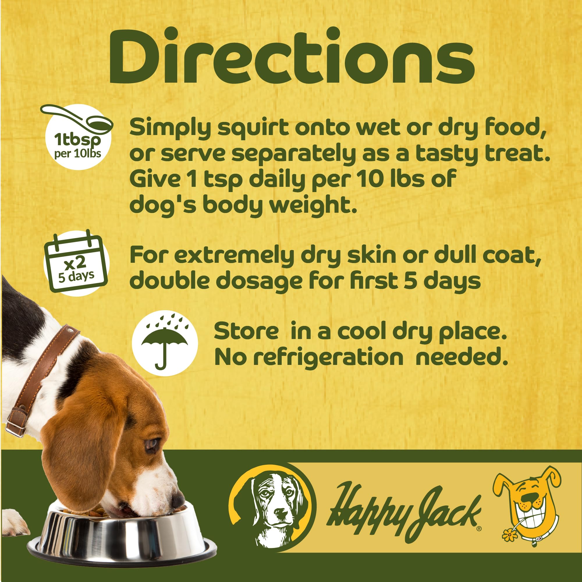 HAPPY JACK Tonekote dog supplement bottle shown from the side.