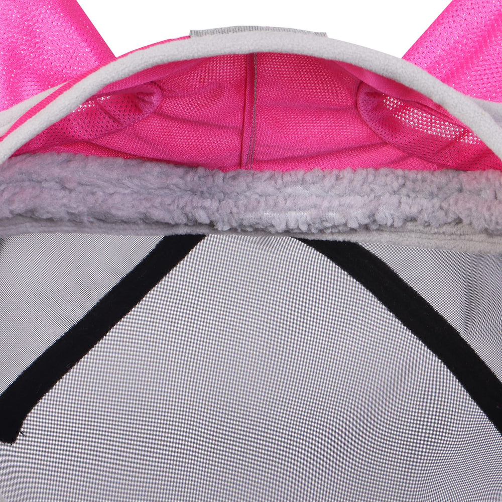Harrison Howard CareMaster Pro fly mask with coverage over the horse’s ears.