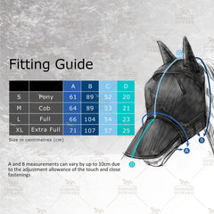 Harrison Howard CareMaster Pro fly mask shown being worn by a horse.