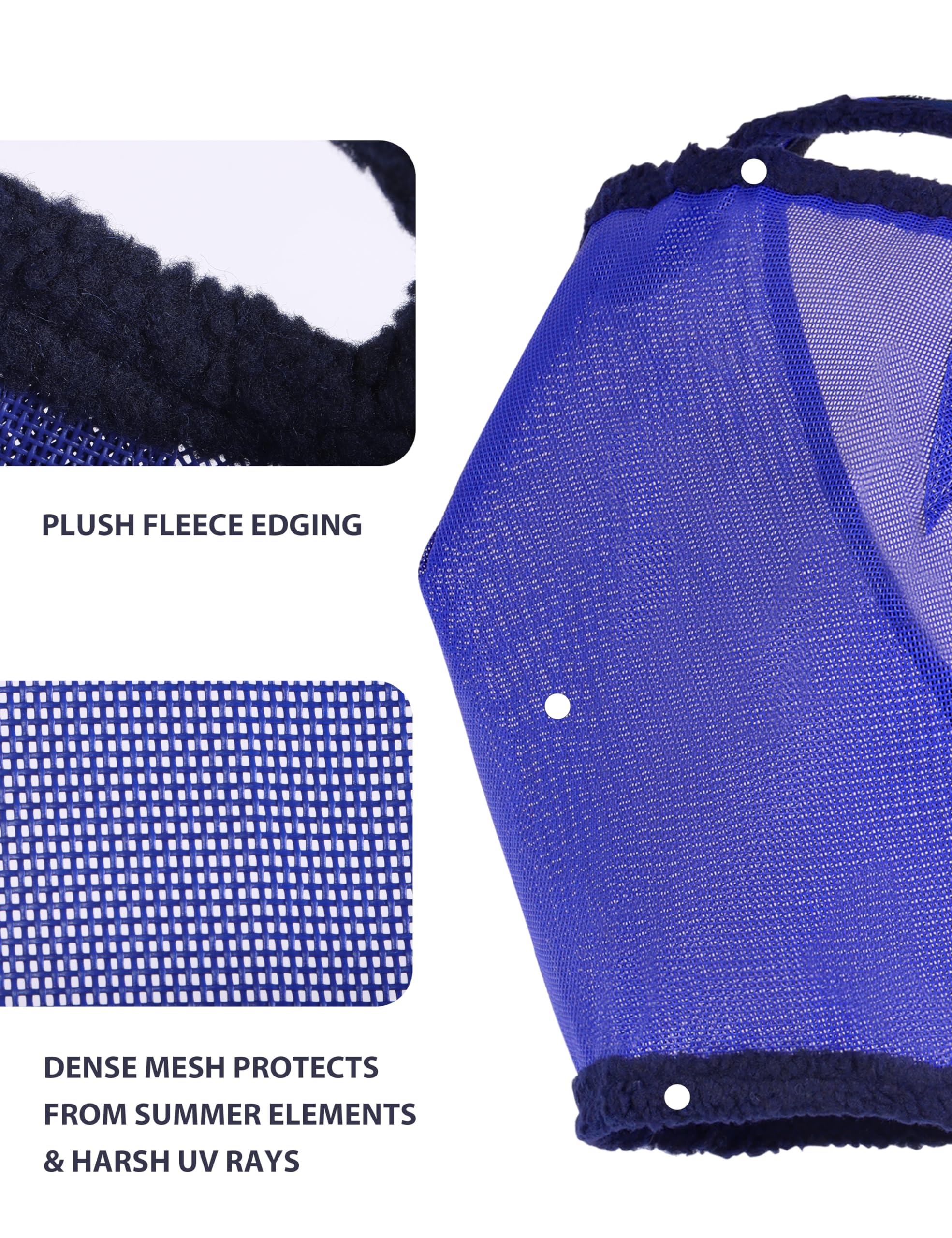 Harrison Howard horse fly mask showing the opening for a forelock.