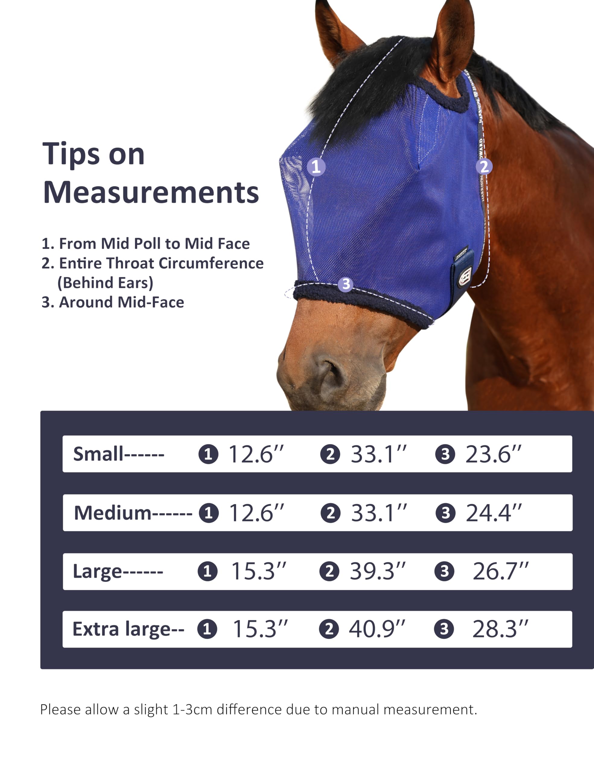 Harrison Howard horse fly mask shown worn by a horse.