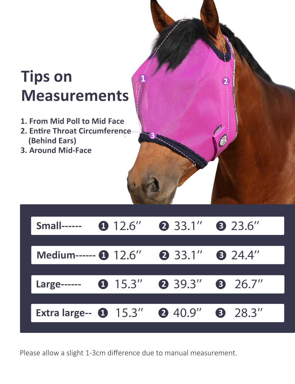 Harrison Howard mesh horse fly mask shown from a side angle.