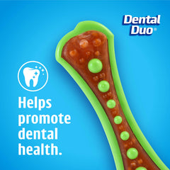 Hartz Chew 'n Clean Dental Duo close-up showing its nylon outer shell.