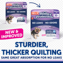 Hartz dog pads close-up showing the quilted absorbent surface.
