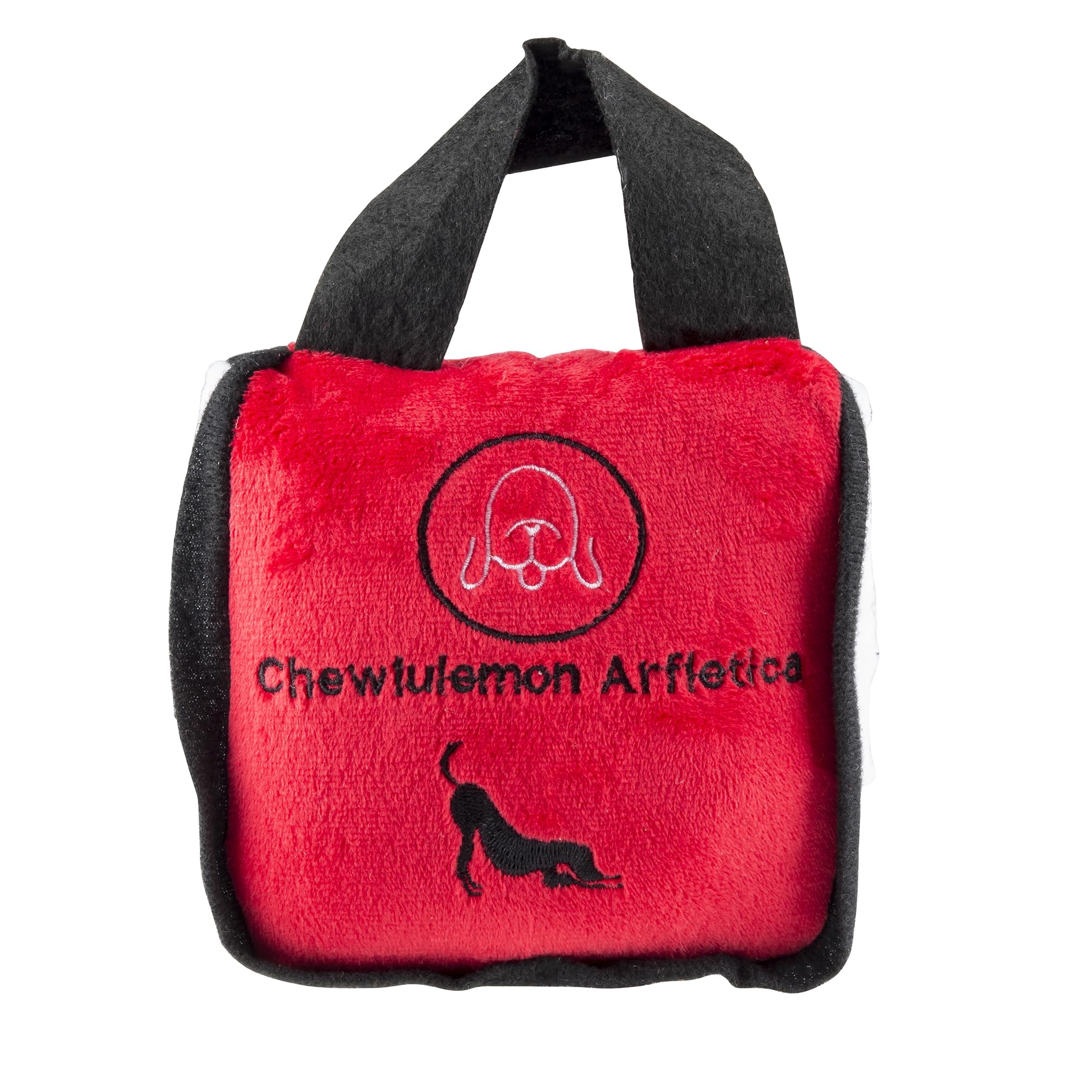 Haute Diggity Dog Chewlulemon Tote plush dog toy shown from a different angle.