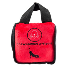 Haute Diggity Dog Chewlulemon Tote plush dog toy shown from a different angle.