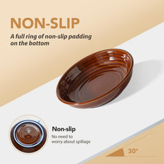 Havniva elevated cat bowls showing the shallow ceramic interior.