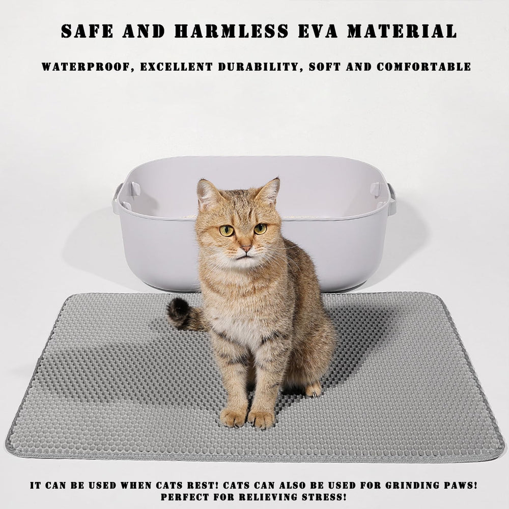 HCY&WLD Cat Litter Mat detail showing its concealed double-layer edge.
