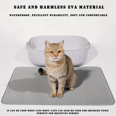 HCY&WLD Cat Litter Mat detail showing its concealed double-layer edge.