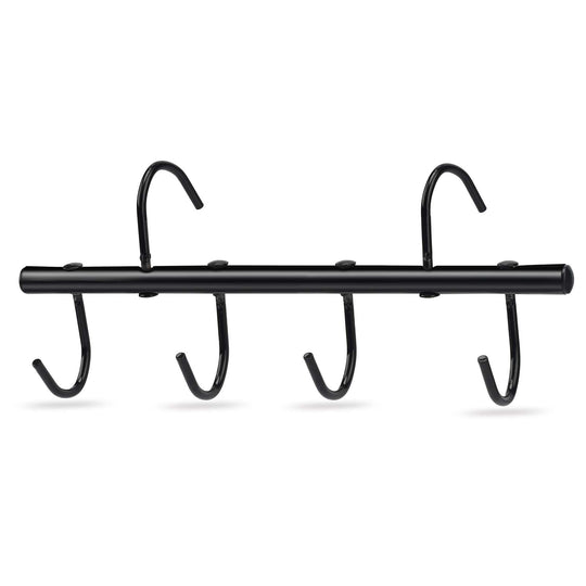 HDYEGY tack rack shown from the front with its six hooks.
