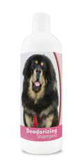 Healthy Breeds Tibetan Mastiff Deodorizing Shampoo bottle shown from the front.