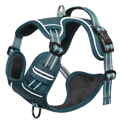HEELE small dog harness detail showing its reflective strips.
