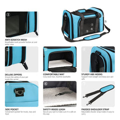 Henkelion pet carrier with its connecting loops visible.