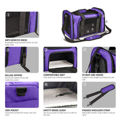Henkelion pet carrier with its padded adjustable shoulder strap.