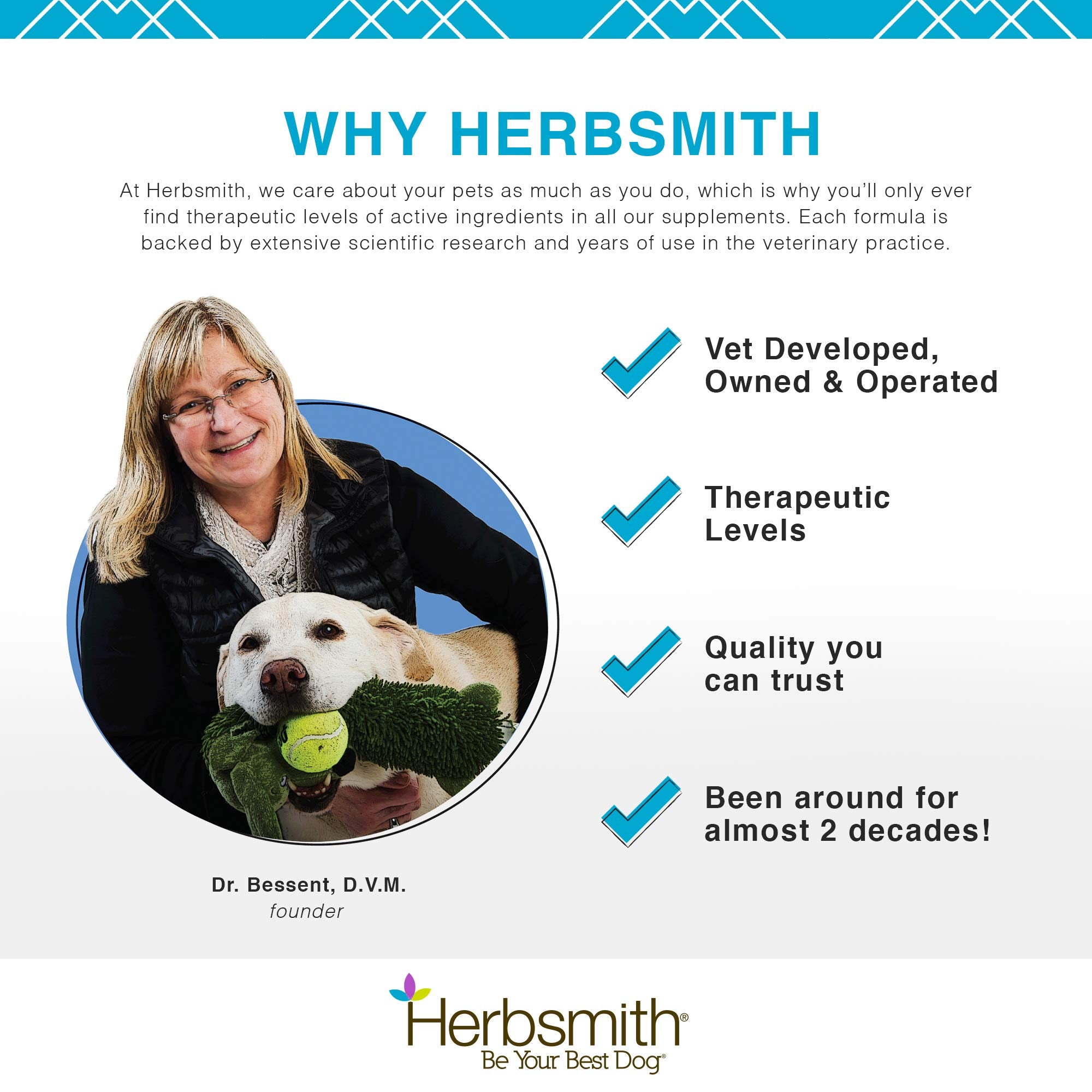Herbsmith Microflora Plus shown as part of a dog's daily routine.