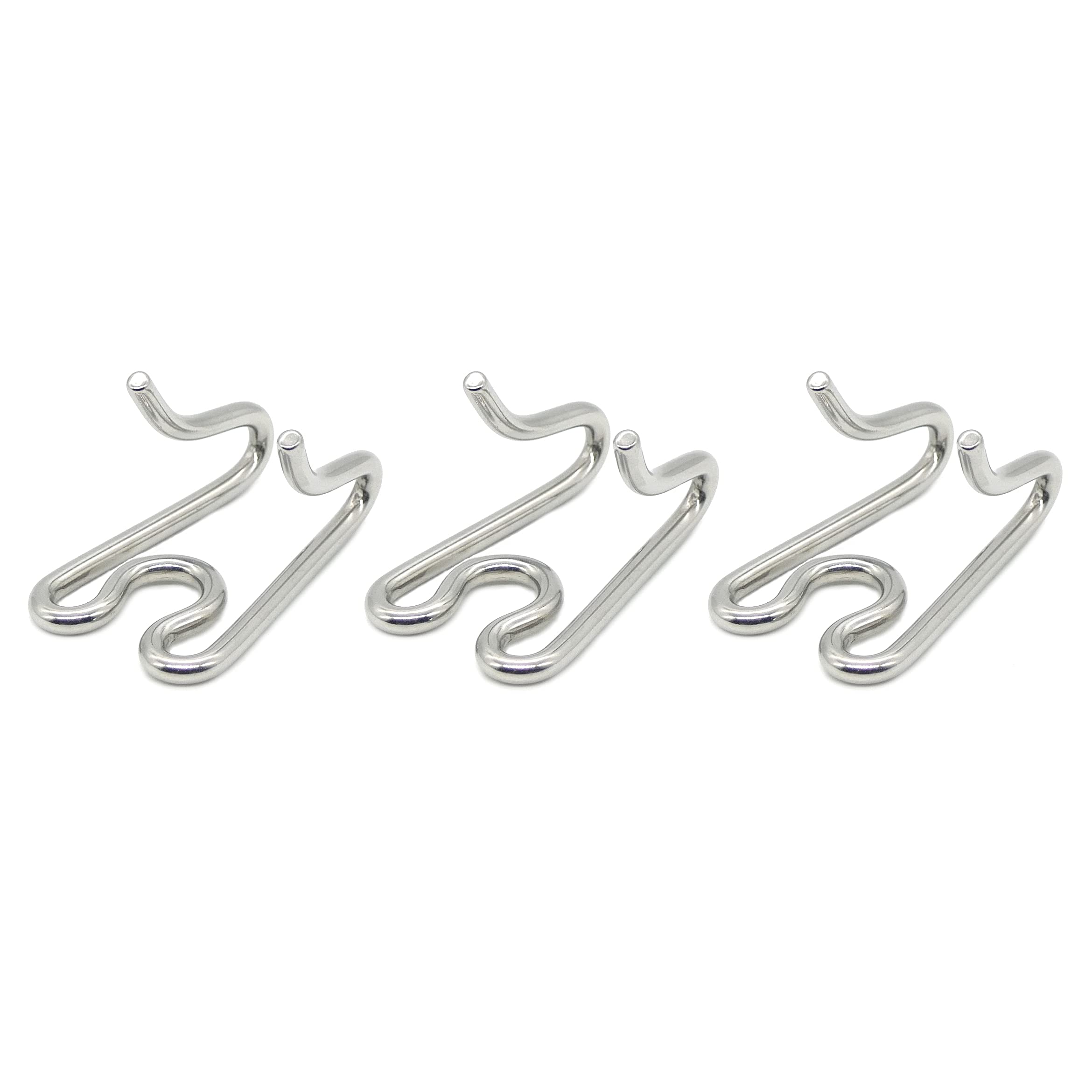 Herm Sprenger additional prong links shown from the side to display the wire profile.